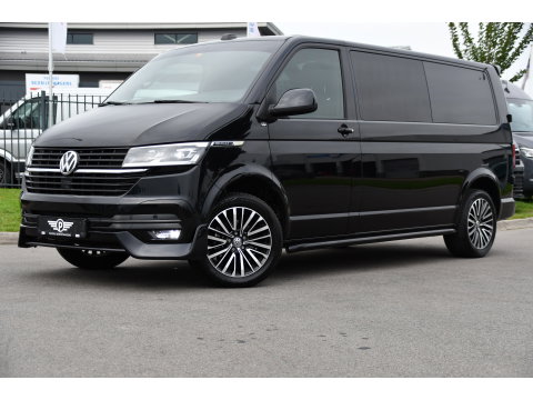 Volkswagen Transporter 2.0 TDI L2H1 28 Bulli Black Edition Virtual, Adaptieve Cruise, Camera, Carlay, LED, Stoelverwarming, Leder, 150pk, Automaat, Uniek!