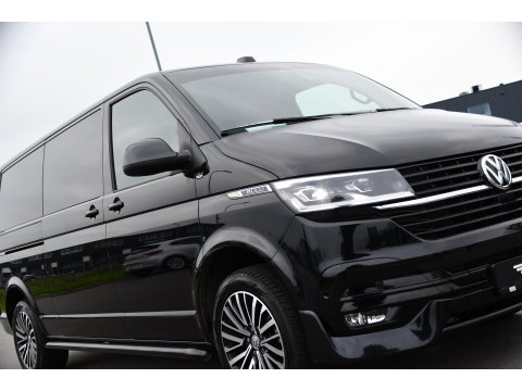 Volkswagen Transporter 2.0 TDI L2H1 28 Bulli Black Edition Virtual, Adaptieve Cruise, Camera, Carlay, LED, Stoelverwarming, Leder, 150pk, Automaat, Uniek!