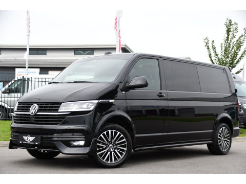 Volkswagen Transporter 2.0 TDI L2H1 28 Bulli Black Edition Virtual, Adaptieve Cruise, Camera, Carlay, LED, Stoelverwarming, Leder, 150pk, Automaat, Uniek!