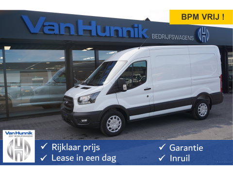 Ford Transit 350M 105PK L2H2 BPM VRIJ!! 12" Sync 4 Apple CP/Android A. Camera, Trekhaak!! NR. A19