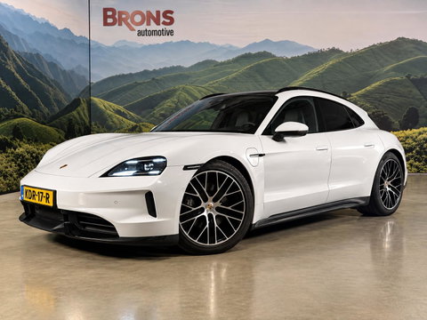 Porsche Taycan Sport Turismo Black Edition 105 kWh luchtvering l Pano l Massage l bijrijders scherm