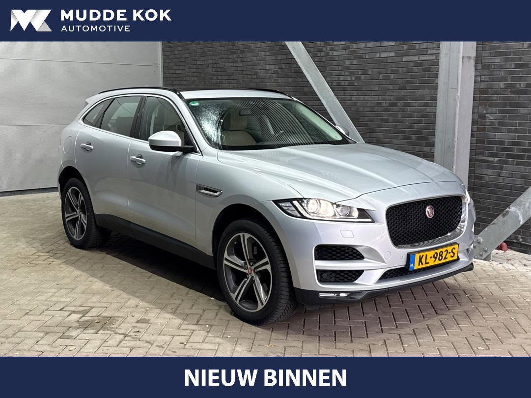 Jaguar F-PACE 3.0 S AWD 30d | Panoramadak | Trekhaak | Meridian | Stoelventilatie | Keyless | Stoel+achterbankverwarming | Camera