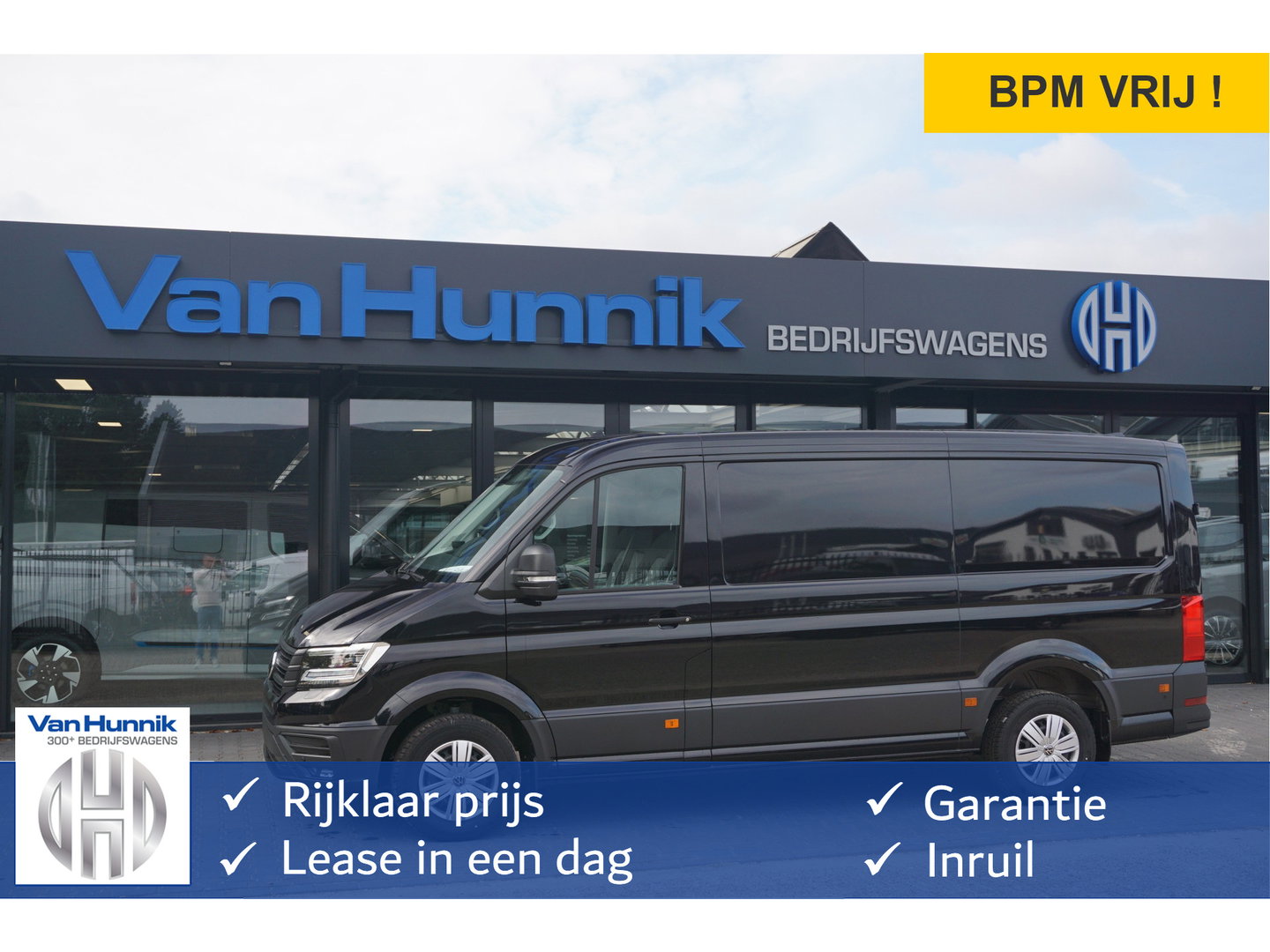 Volkswagen Crafter 35 177PK L3H2 AUT Facelift BPM VRIJ!! 13" Navi, Cam, Gev. Stoel, Alarm, LED!! NR. 344