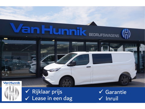 Ford Transit Custom 320L 2.5 PHEV Hybride 233PK Dubbel Cabine PRIJS INCL. BPM !! 13" Navi, Adap. Cruise, Camera 17" LM!! NR. HYB025