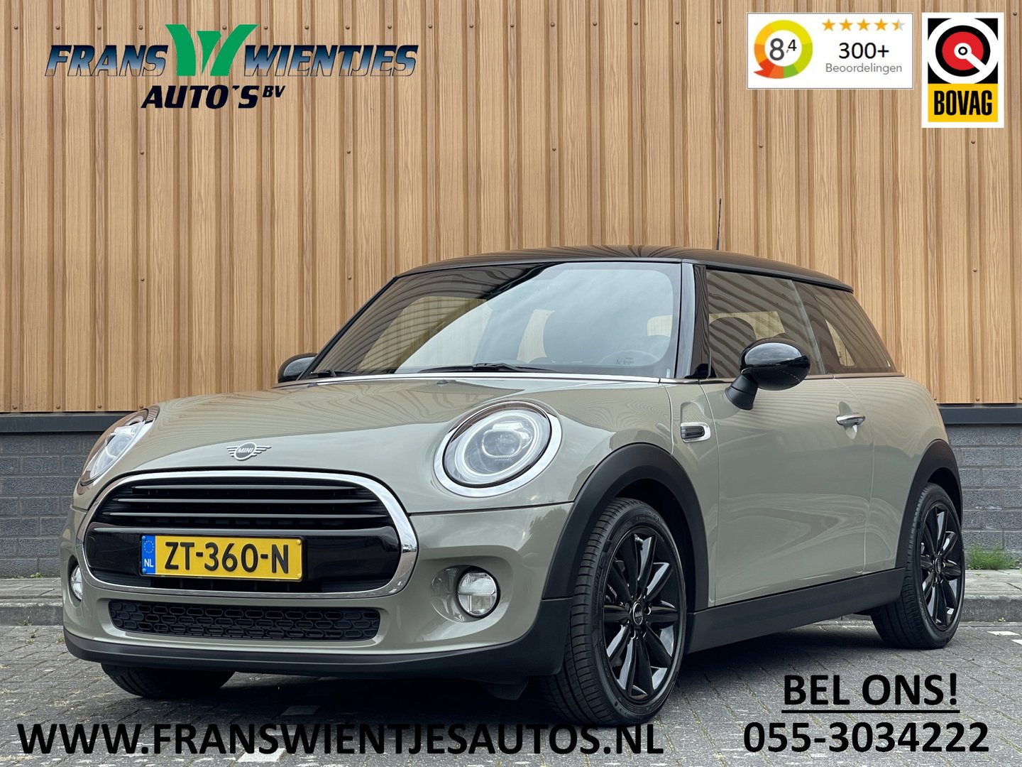 MINI 3-deurs 1.5 Cooper Chili | Origineel Nederlands | NAP | Keyless go/entry | Stoelverwarming | Airconditioning | Bluetooth | Rijmodus Regeling | Zwarte Hemel |