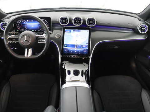 Mercedes-Benz C-Klasse 300e AMG-Line | SOH 97.7 | Leder/alcantara | Adaptive cruise | Memory | 360 camera | Sfeerverlichting | Burnmester | Stoelverwarming | Full LED |