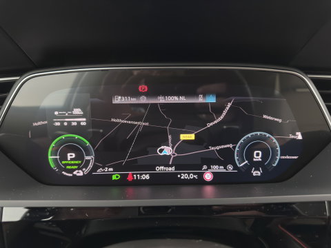 Audi Q8 e-tron 50 quattro Advanced Edition 95 kWh [3-Fase-22kW] {SoH-100%} (INCL.BTW) *LEATHER | FULL-LED | MEMORY-PACK | ADAPTIVE-CRUISE | CAMERA | PRIVACY-GLASS | DIGI-COCKPIT | PRIVACY-GLASS | SHIFT-PADDLES | DAB | AMBIENT-LIGHT | 20''ALU | TOWBAR*