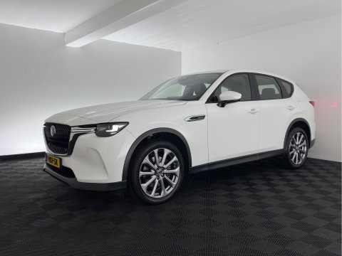 Mazda CX-60 2.5 e-SkyActiv PHEV Exclusive-Line [3-Fase] (Plug-in) (INCL.BTW) Aut. *LEATHER | HEAD-UP | FULL-LED | BLINDSPOT | HEATED/COOLD-COMFORTSEATS | MEMORY-PACK | DIGI-COCKPIT | KEYLESS | DAB | NAVI-FULLMAP | CAMERA | CARPLAY | SHIFTPADDLES*