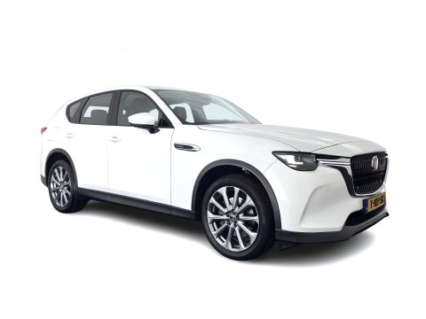 Mazda CX-60 2.5 e-SkyActiv PHEV Exclusive-Line [3-Fase] (Plug-in) (INCL.BTW) Aut. *LEATHER | HEAD-UP | FULL-LED | BLINDSPOT | HEATED/COOLD-COMFORTSEATS | MEMORY-PACK | DIGI-COCKPIT | KEYLESS | DAB | NAVI-FULLMAP | CAMERA | CARPLAY | SHIFTPADDLES*