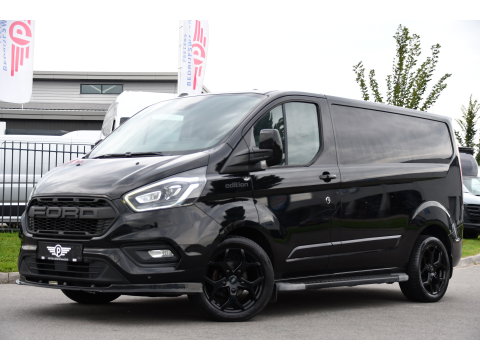 Ford Transit Custom 280 2.0 TDCI L1H1 Black Edition Camera, Cruise, Carplay, 170pk, Automaat, Stoelverwarming, Trekhaak, Multimedia, Xenon, Uniek!