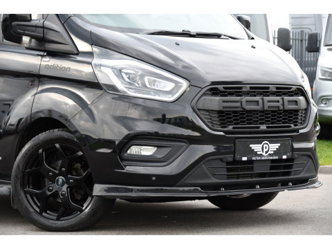 Ford Transit Custom 280 2.0 TDCI L1H1 Black Edition Camera, Cruise, Carplay, 170pk, Automaat, Stoelverwarming, Trekhaak, Multimedia, Xenon, Uniek!