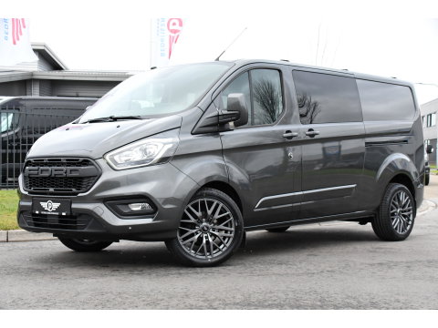 Ford Transit Custom 300 2.0 TDCI L2H1 DC Raptor Edition Limited Camera, Cruise, Carplay, 130pk, Automaat, Sensoren, Multimedia, 2 x Schuifdeur, UNIEK!