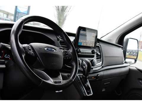 Ford Transit Custom 300 2.0 TDCI L2H1 DC Raptor Edition Limited Camera, Cruise, Carplay, 130pk, Automaat, Sensoren, Multimedia, 2 x Schuifdeur, UNIEK!