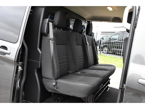 Ford Transit Custom 300 2.0 TDCI L2H1 DC Raptor Edition Limited Camera, Cruise, Carplay, 130pk, Automaat, Sensoren, Multimedia, 2 x Schuifdeur, UNIEK!