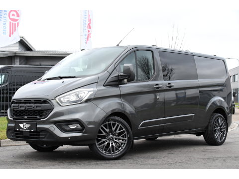 Ford Transit Custom 300 2.0 TDCI L2H1 DC Raptor Edition Limited Camera, Cruise, Carplay, 130pk, Automaat, Sensoren, Multimedia, 2 x Schuifdeur, UNIEK!