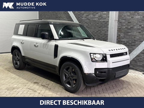 Land Rover Defender 110 P300e X-Dynamic SE | Luchtvering | ClearSight | Black Pack | Panoramadak | Trekhaak | 360° Camera | Koelbox | ACC