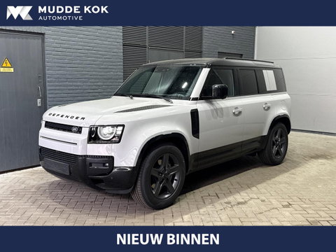 Land Rover Defender 110 P300e X-Dynamic SE | Luchtvering | ClearSight | Black Pack | Panoramadak | Trekhaak | 360° Camera | Koelbox | ACC