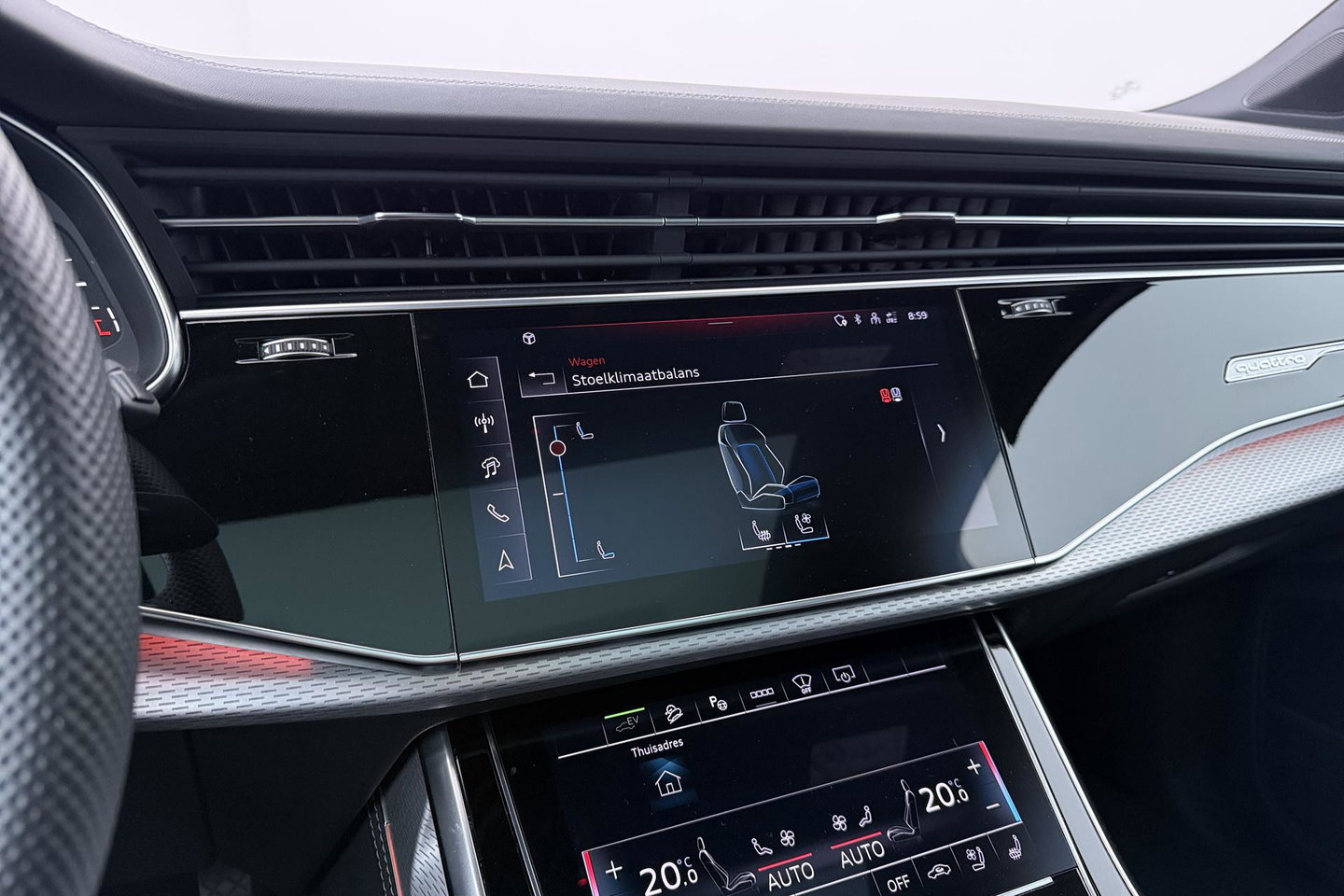 Audi Q7 60 TFSI e quattro Pro Line S Competition | FACELIFT | Schuifdak | B&O | 4-wiel Besturing | Trekhaak | 22 Inch | Laser LED