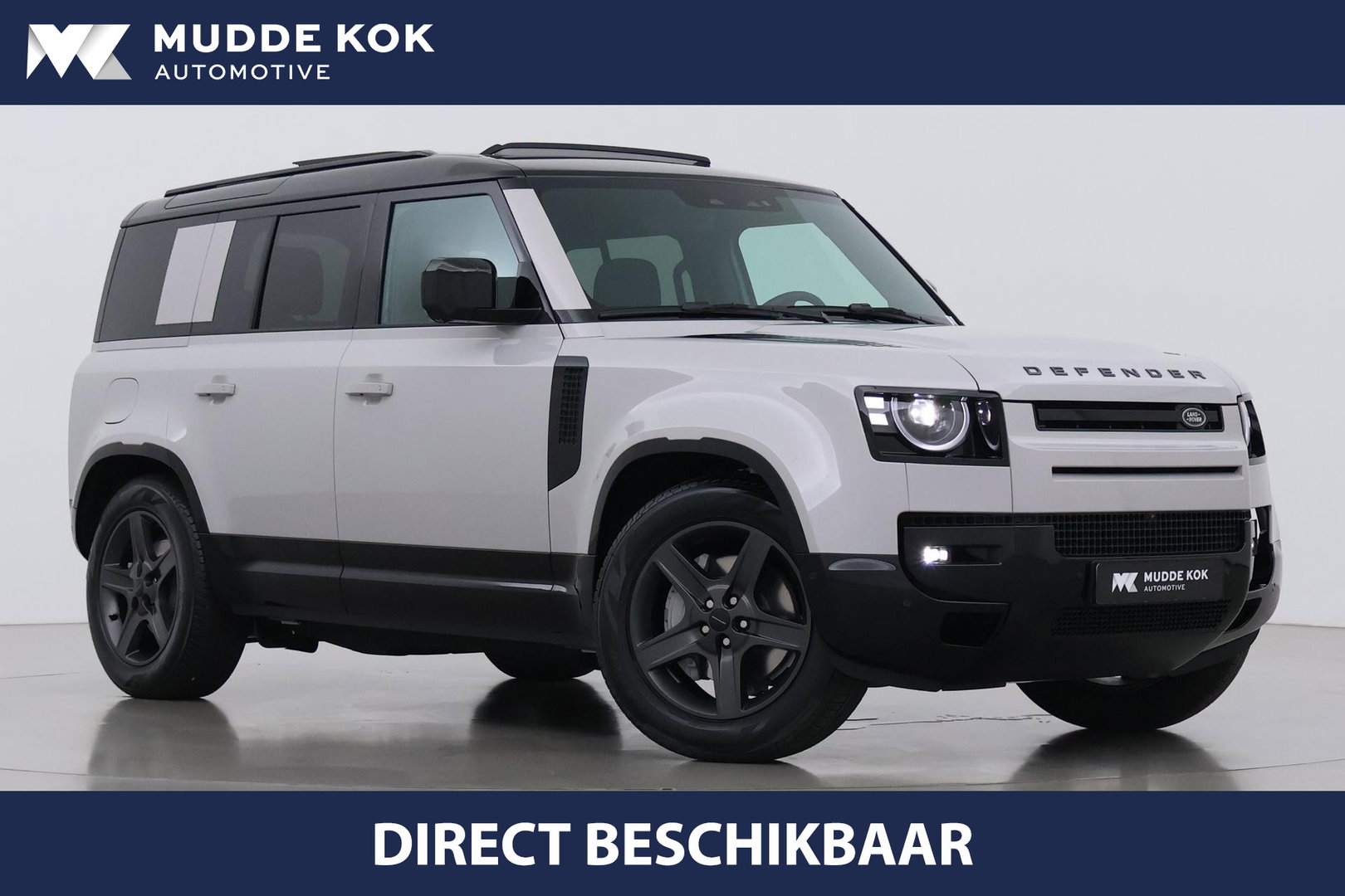 Land Rover Defender 110 P300e X-Dynamic SE | Luchtvering | ClearSight | Black Pack | Panoramadak | Trekhaak | 360° Camera | Koelbox | ACC