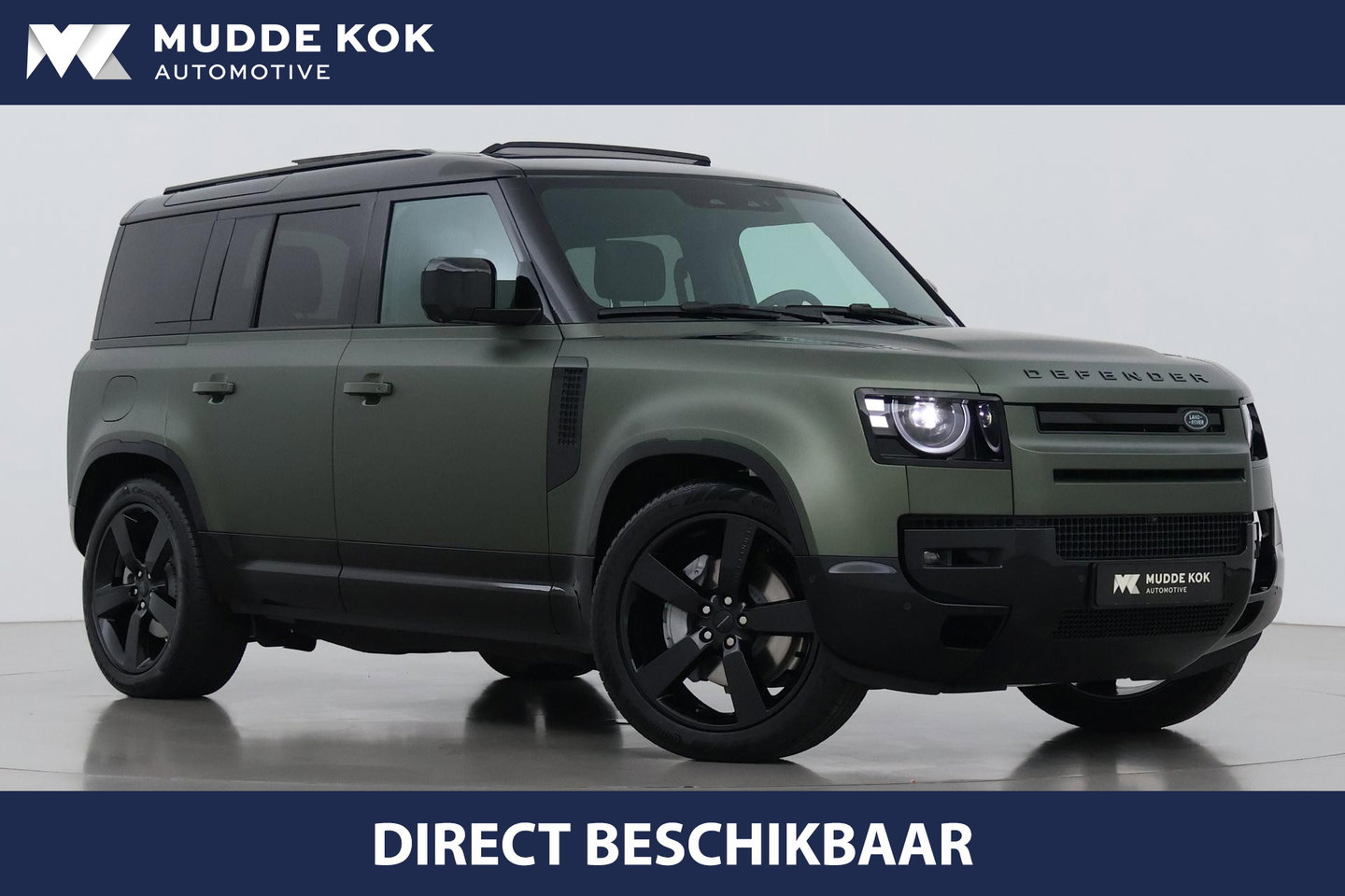 Land Rover Defender 110 P300e X-Dynamic HSE | SATIN | Luchtvering | Panoramadak | Trekhaak | 360° Camera | Meridian Surround | Stoelventilatie | 22 Inch