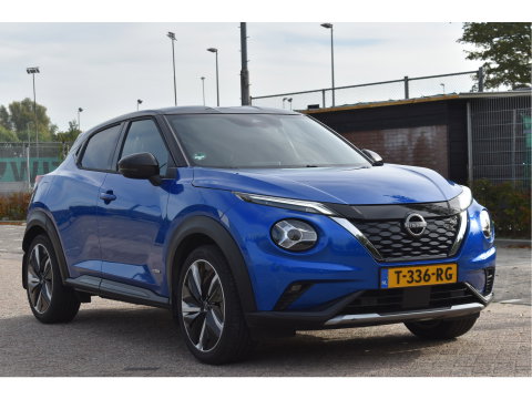 Nissan Juke 1.6 Hybrid N-Design 143 pk Technology Pack Two-Tone | NL-Auto | 1ste eigenaar | BOSE | Keyless | Trekhaak | 360 gr.camera | Full LED