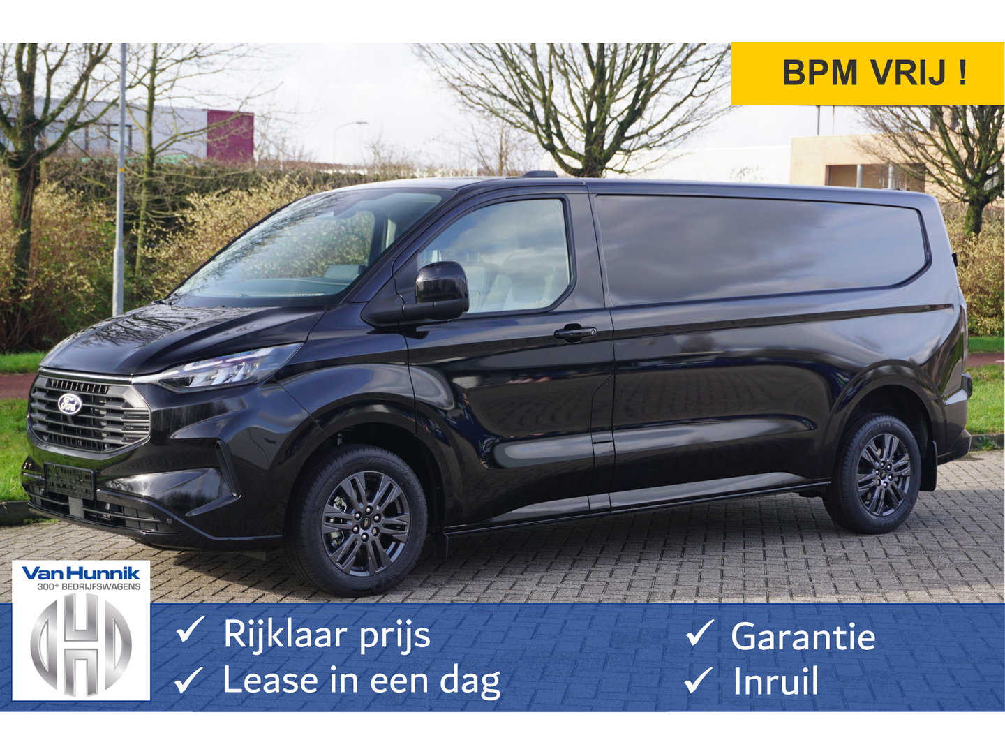 Ford E-Transit Custom 320L 218PK 71KWH Limited Elektrisch AUT BPM VRIJ!! Navi, ACC, 360° Cam, 17" LM!! NR. EC30