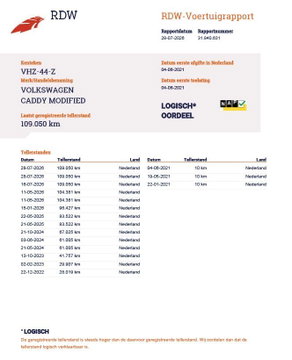 Volkswagen Caddy Cargo 2.0 TDI Economy Business AIRCO / CRUISE CONTROLE / N.A.P / TREKHAAK / EURO 6