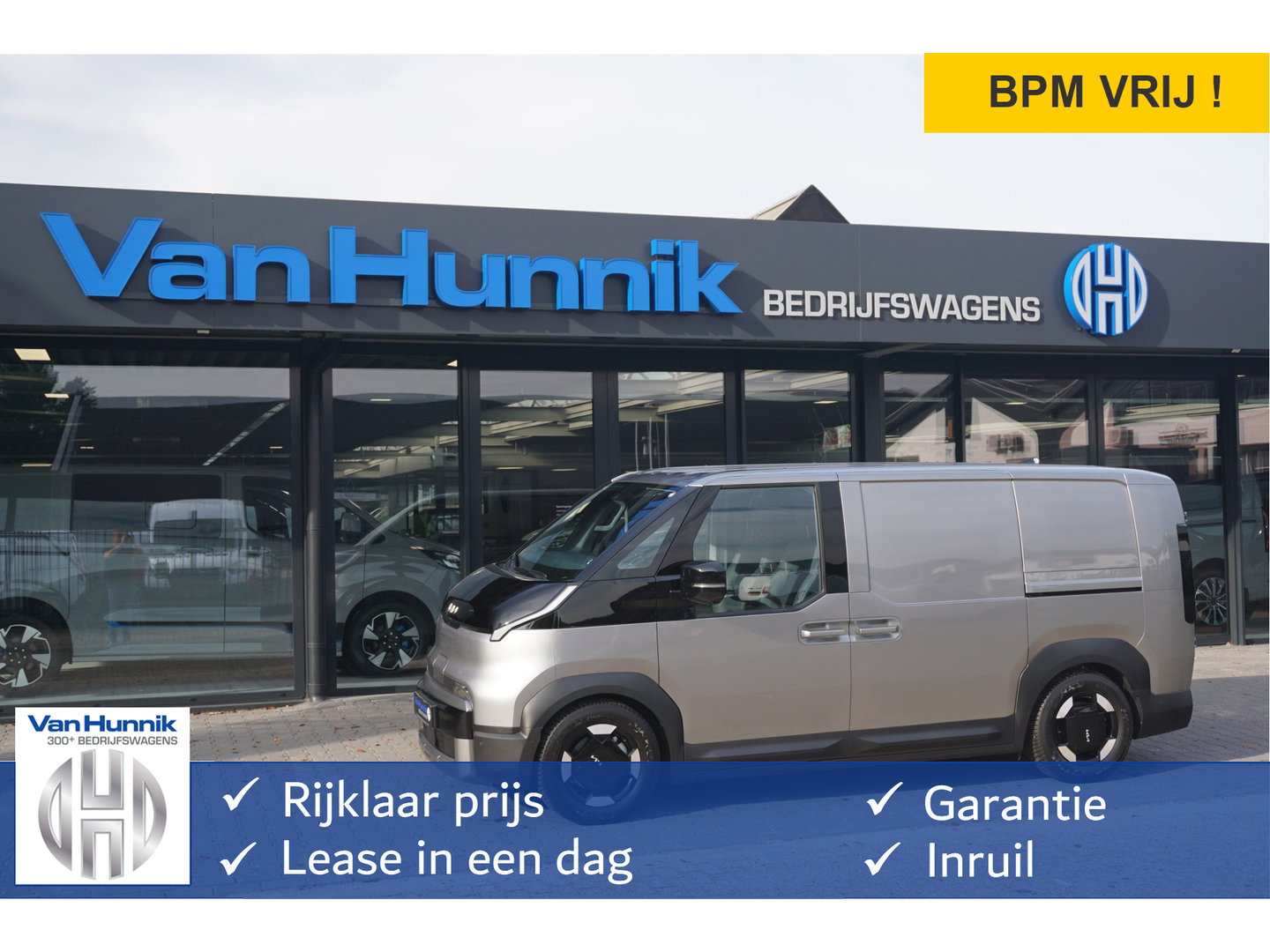 Kia PV5 L2H1 Elite Cargo Executive 71.2 kWh Navi, 360° Cam, Stoel Verwarming / Ventilatie, 2x Schuifdeur!! NR. K01