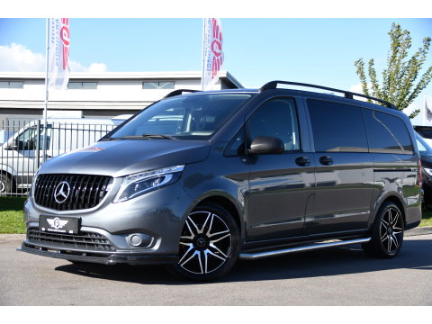 Mercedes-Benz Vito 114 CDI Lang DC AMG Edition Camera, Cruise, LED, 2 x Schuifdeur, Automaat, Trekhaak, NAVI, Uniek!