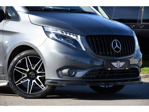 Mercedes-Benz Vito 114 CDI Lang DC AMG Edition Camera, Cruise, LED, 2 x Schuifdeur, Automaat, Trekhaak, NAVI, Uniek!