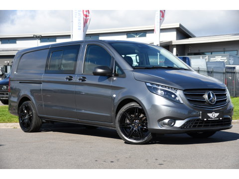 Mercedes-Benz Vito 190pk CDI L3 DC PB Edition Camera, Cruise, Carplay, LED, 2 x Schuifdeur, Automaat, Multimedia, Leder, Uniek!