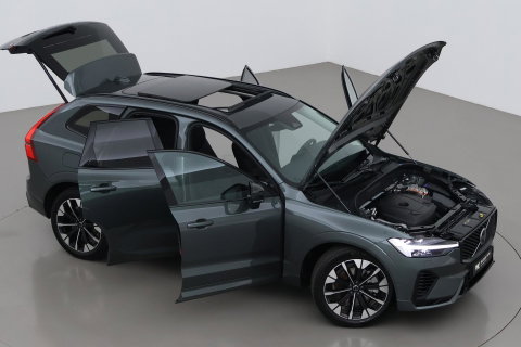 Volvo XC60 T8 Ultra Dark | Luchtvering | Harman/Kardon | Panoramadak | 360° Camera | Head-Up | Stoel+Stuurverwarming | ACC