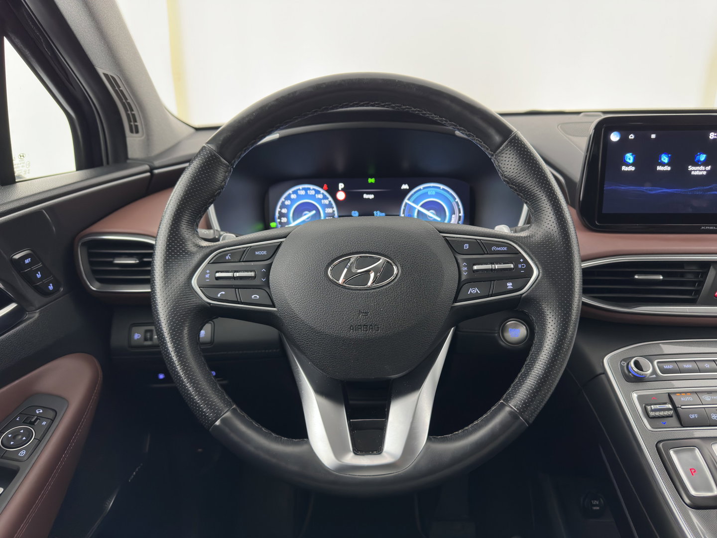 Hyundai Santa Fe 1.6 T-GDI PHEV Premium (Plug-in) (INCL-BTW) *HEAD-UP | LEATHER | FULL-LED | ADAPTIVE-CRUISE | TOP-VIEW | BLINDSPOT | MEMORY-PACK | DIGI-COCKPIT | SHIFTPADDLES | PRIVACYGLASS | NAVI-FULLMAP | 19''ALU | TOWBAR*