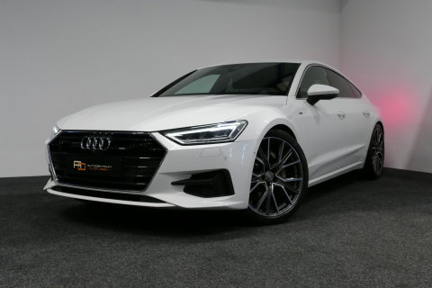 Audi A7 Sportback 50 TFSI e quattro Pro Line S / S Line / Rondomzichtcamera / Stoelverwarming / Apple Carplay - Android Auto / LED koplampen / 4-zone climatronic / Achteruitrijcamera / Grootlichtassistent / 20'' LMV / Adaptive Cruise Control / Sportonderstel