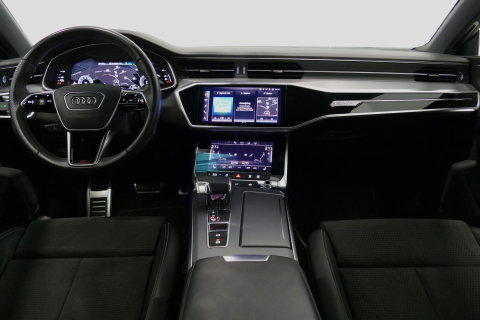 Audi A7 Sportback 50 TFSI e quattro Pro Line S / S Line / Rondomzichtcamera / Stoelverwarming / Apple Carplay - Android Auto / LED koplampen / 4-zone climatronic / Achteruitrijcamera / Grootlichtassistent / 20'' LMV / Adaptive Cruise Control / Sportonderstel