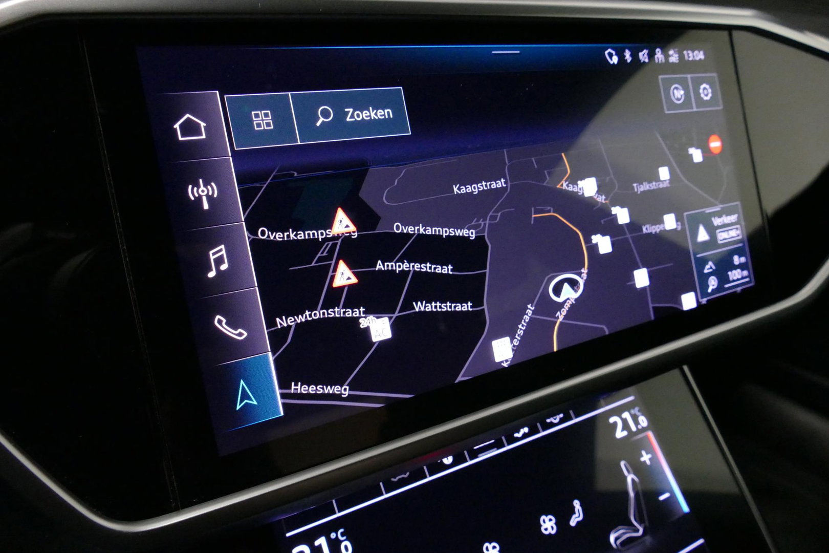 Audi A7 Sportback 50 TFSI e quattro Pro Line S / S Line / Rondomzichtcamera / Stoelverwarming / Apple Carplay - Android Auto / LED koplampen / 4-zone climatronic / Achteruitrijcamera / Grootlichtassistent / 20'' LMV / Adaptive Cruise Control / Sportonderstel