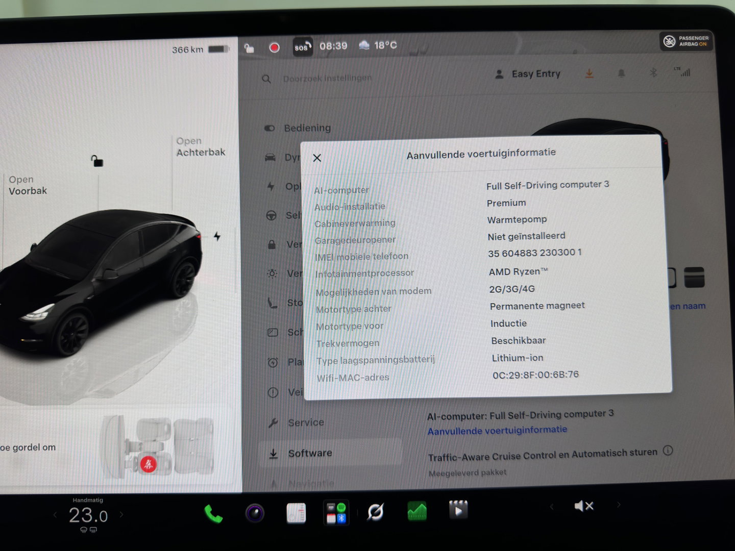 Tesla Model Y Long Range AWD 75 kWh (3-Fase-11kW) {SoH-87%} (INCL-BTW) Aut. *PANO | AUTO-PILOT | LEATHER | NAVI-FULLMAP | MATRIX-LED | KEYLESS | CAMERA | DAB+ | HEATED-COMFORTSEATS | PRIVACYGLASS | TOPVIEW | 20''ALU*
