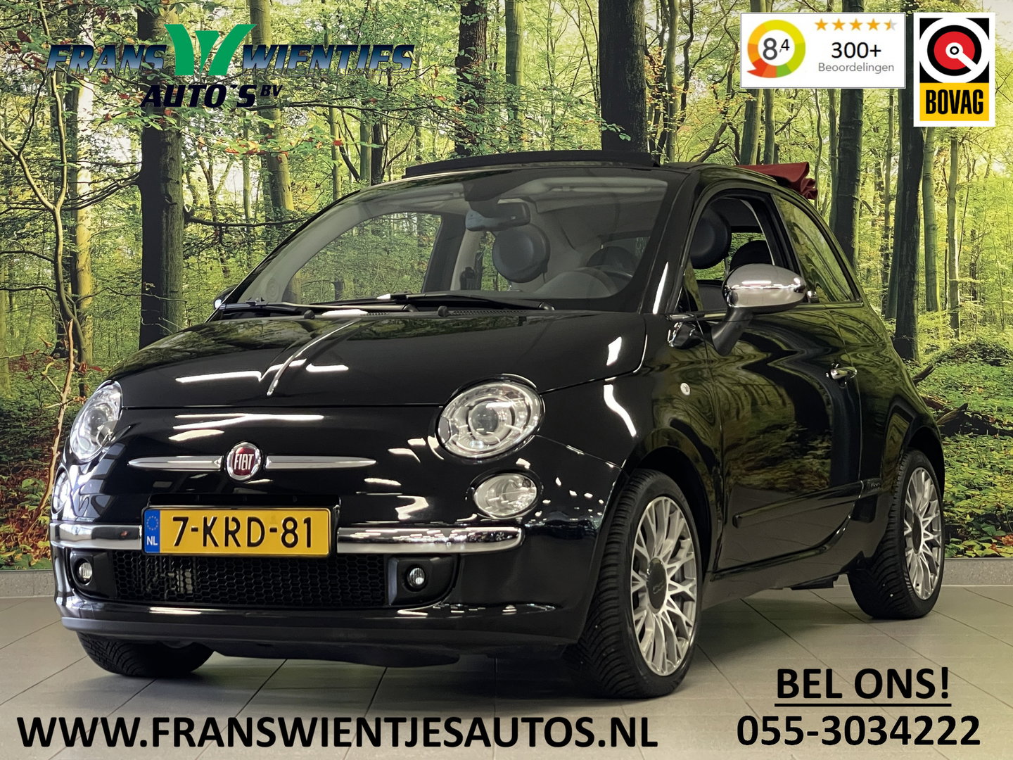 Fiat 500C 0.9 TwinAir Lounge | Cabriolet | Airconditioning | Isofix | Reservewiel | Origineel Nederlands |