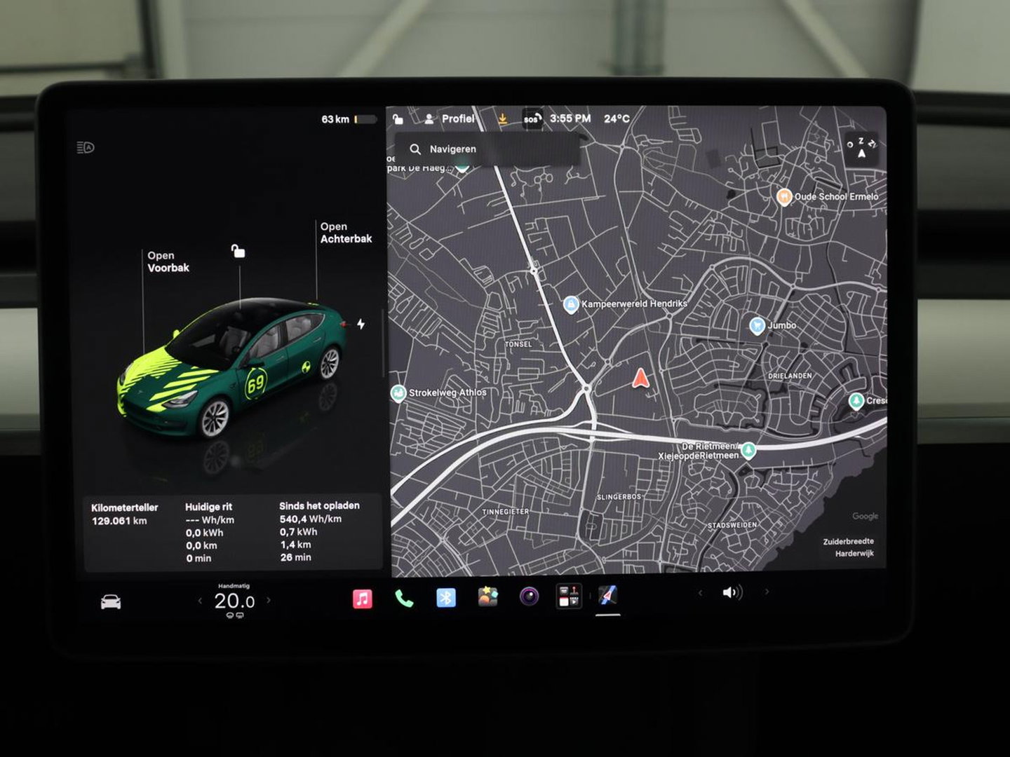 Tesla Model 3 Standard RWD Plus 60 kWh | SOH 91,8 % | Panoramadak | Lederen bekleding | Stoelverwarming | Stuurwielverwarming