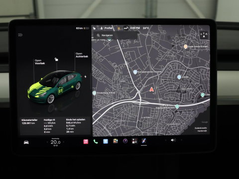 Tesla Model 3 Standard RWD Plus 60 kWh | SOH 91,8 % | Panoramadak | Lederen bekleding | Stoelverwarming | Stuurwielverwarming