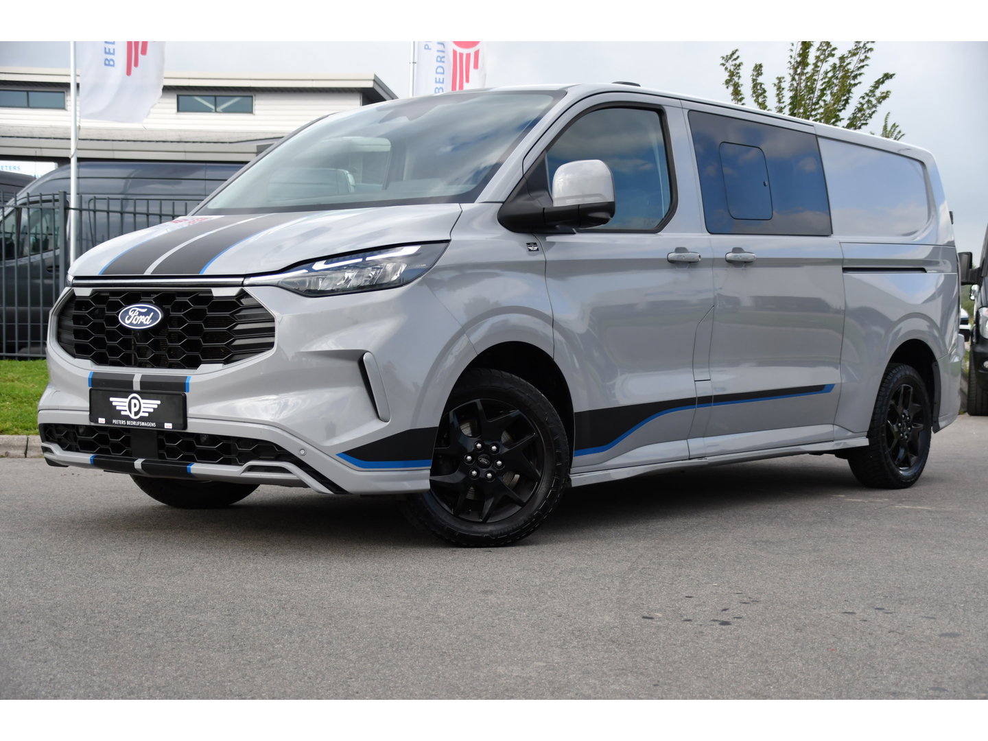 Ford Transit Custom 320 2.0 TDCI L2H1 Sport DC 360 Camera, Adaptieve Cruise, Carplay, LED, 170pk, Elektrische stoel, Stuurverwarming, Stoelverwarming, Sensoren, Uniek!