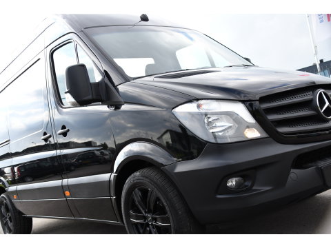 Mercedes-Benz Sprinter 316 2.2 L2H2 Black Edition Euro 6, 3500kg Trekhaak, 2 x Schuifdeur, Camera, Cruise, 164pk, Multimedia, Uniek!