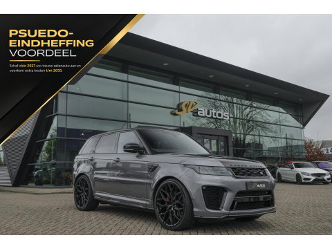 Land Rover Range Rover Sport P575 SVR 575pk Panoramadak *BTW* Carbon pakket Head-up Softclose 24" LMV Vossen