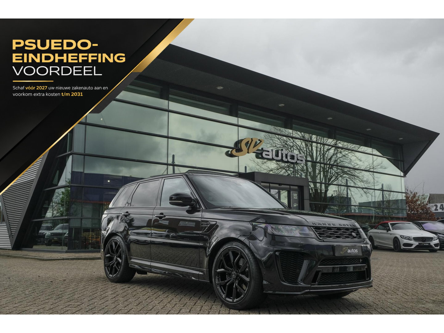 Land Rover Range Rover Sport P575 SVR 575pk Panoramadak *BTW* Head-up Alcantara Schaalstoelen 22" LMV