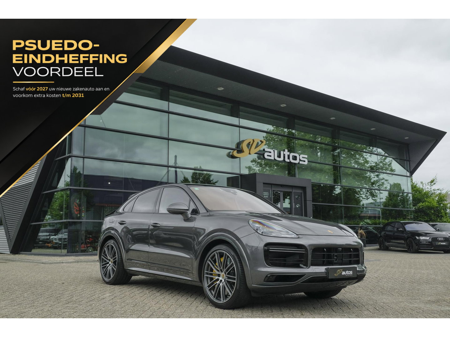Porsche Cayenne Coupé 4.0 V8 Turbo S 680pk E-Hybrid Panoramadak 4-wielsturing *SOH 94%* Trekhaak PDCC BOMVOL 1e Eigenaar NLauto 22" LMV