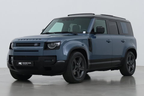 Land Rover Defender 110 P300e X-Dynamic SE | FACELIFT | Luchtvering | ClearSight | Black Pack | Panoramadak | Trekhaak | 360° Camera | Koelbox | ACC