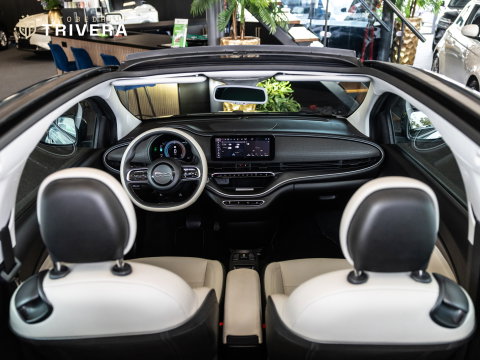 Fiat 500 La Prima cabrio 42 kWh l SoH 95% l AUT.l 360° camera l Stoel verwarming l Leder l CARPLAY l BTW - auto l Dealer onderh.
