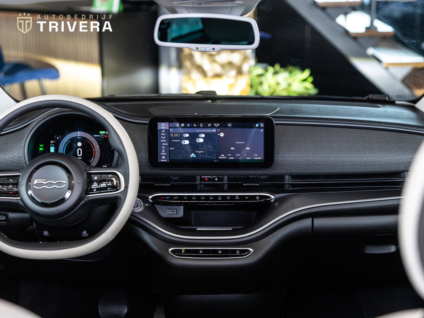 Fiat 500 La Prima cabrio 42 kWh l SoH 95% l AUT.l 360° camera l Stoel verwarming l Leder l CARPLAY l BTW - auto l Dealer onderh.