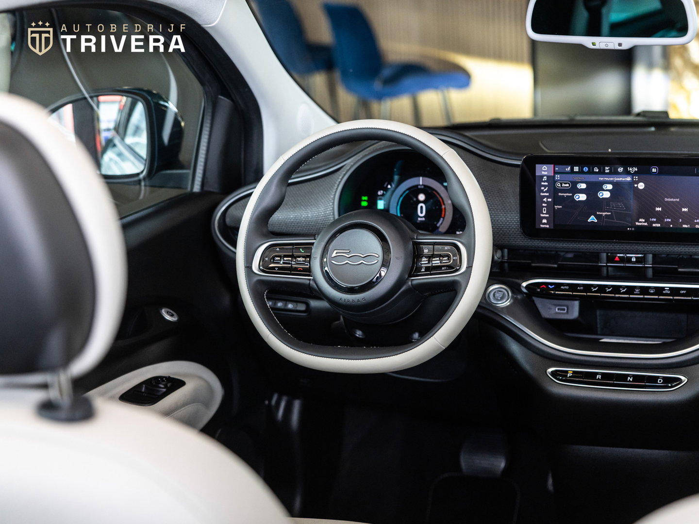 Fiat 500 La Prima cabrio 42 kWh l SoH 95% l AUT.l 360° camera l Stoel verwarming l Leder l CARPLAY l BTW - auto l Dealer onderh.