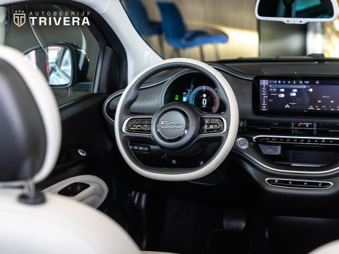 Fiat 500 La Prima cabrio 42 kWh l SoH 95% l AUT.l 360° camera l Stoel verwarming l Leder l CARPLAY l BTW - auto l Dealer onderh.